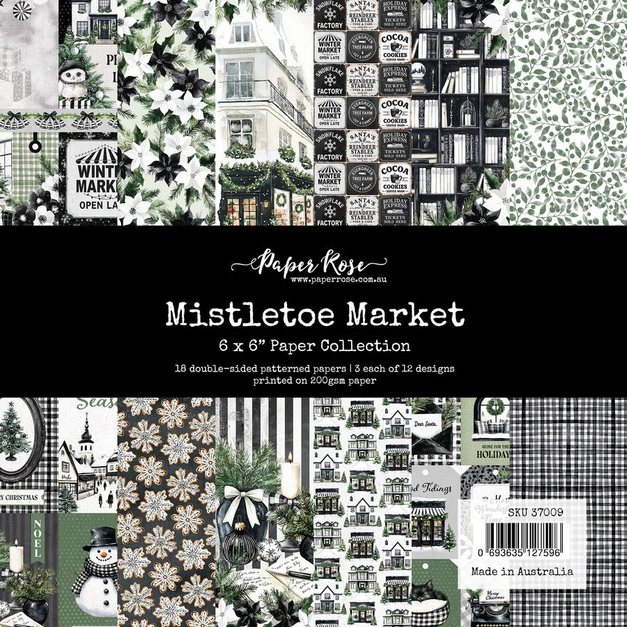 Paper Rose - Mistletoe Market - 6x6 Paper Collection
