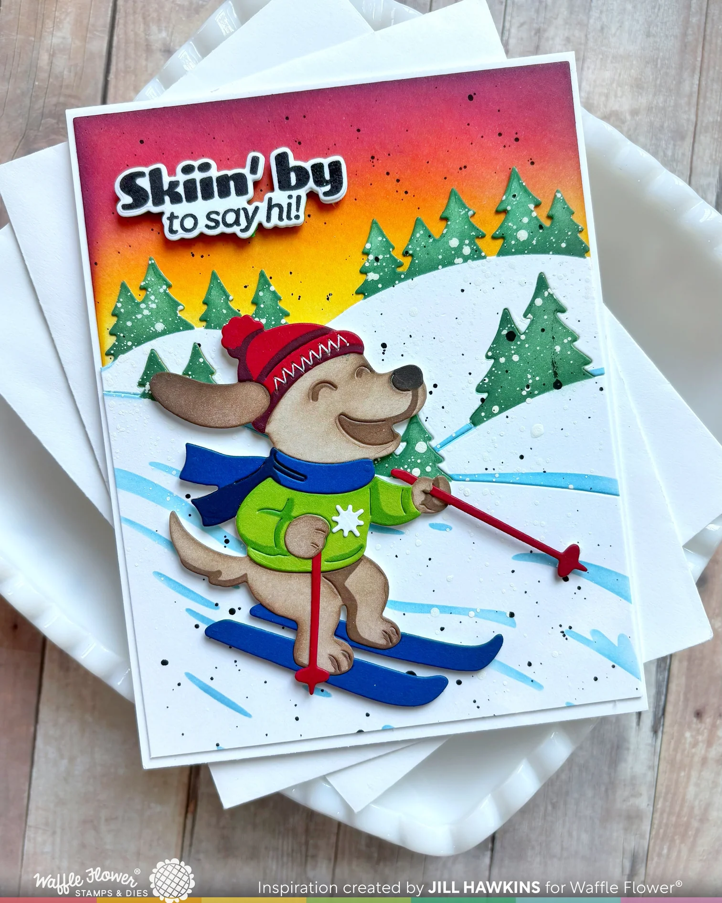 Waffle Flower - Cool Pup Duo Die-n-stencil Bundle