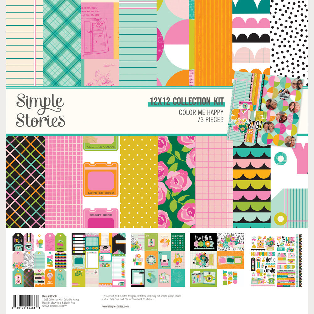 Simple Stories - Color Me Happy - Collection Kit