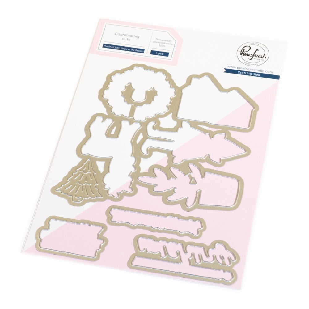 Pinkfresh - The Shelf Edit: Magic of the Season Press Plate, Die & Stencil Bundle