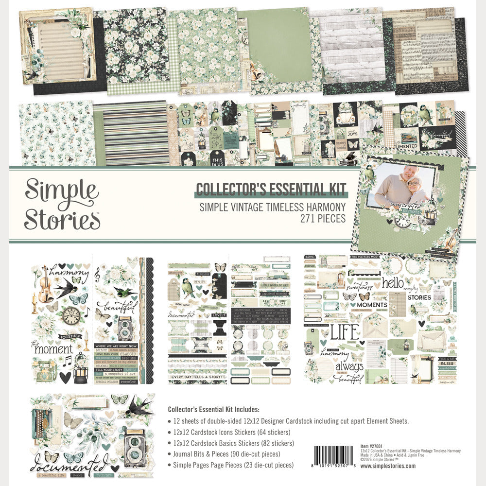 Simple Stories - Simple Vintage Timeless Harmony - Collector's Essential Kit