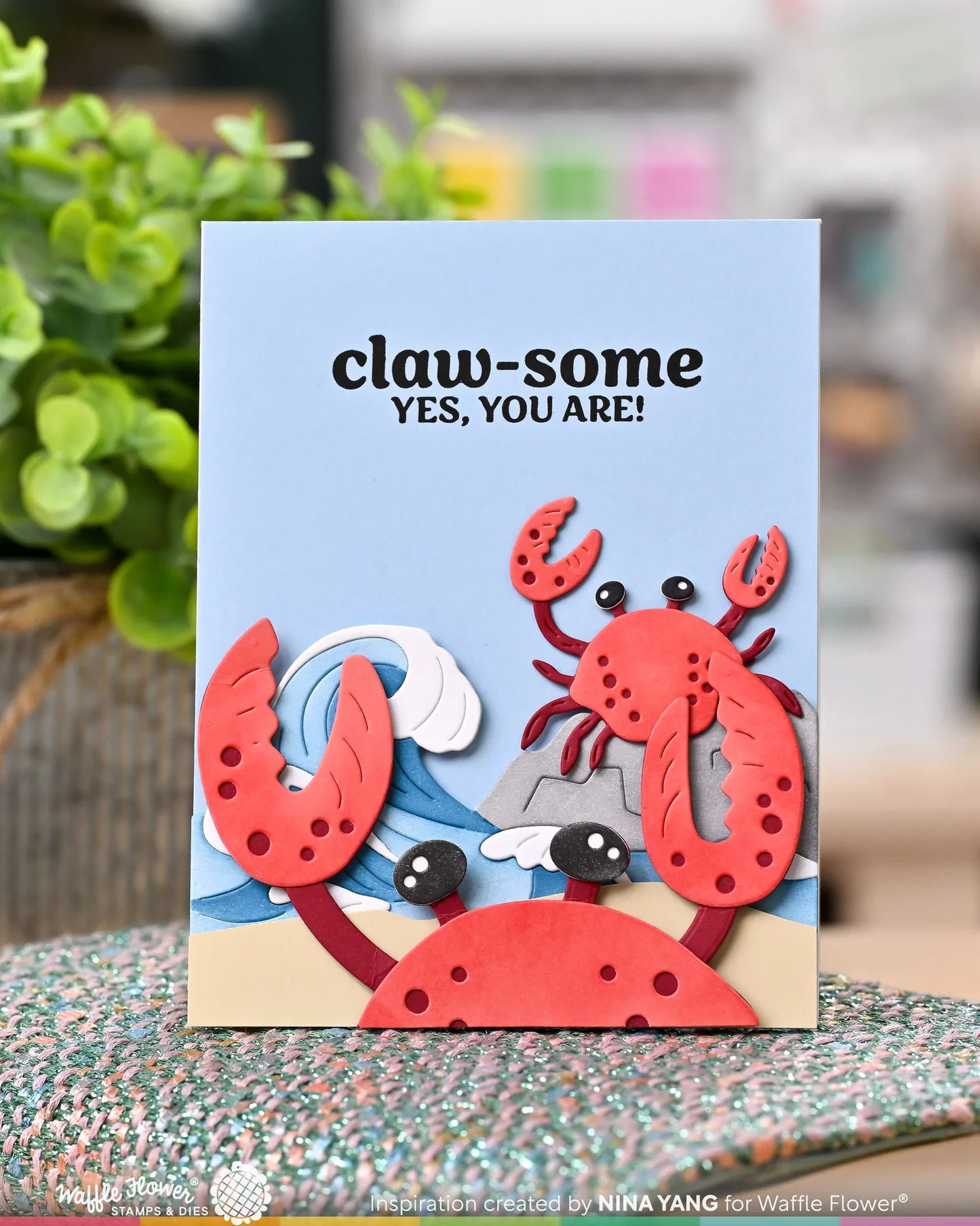 Waffle Flower - Inquisitive Crab Die Set