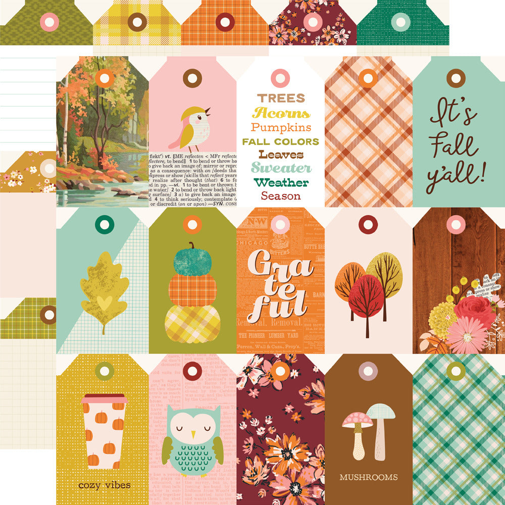 Simple Stories - Pumpkins & Plaid - Cardstock: Tag Elements