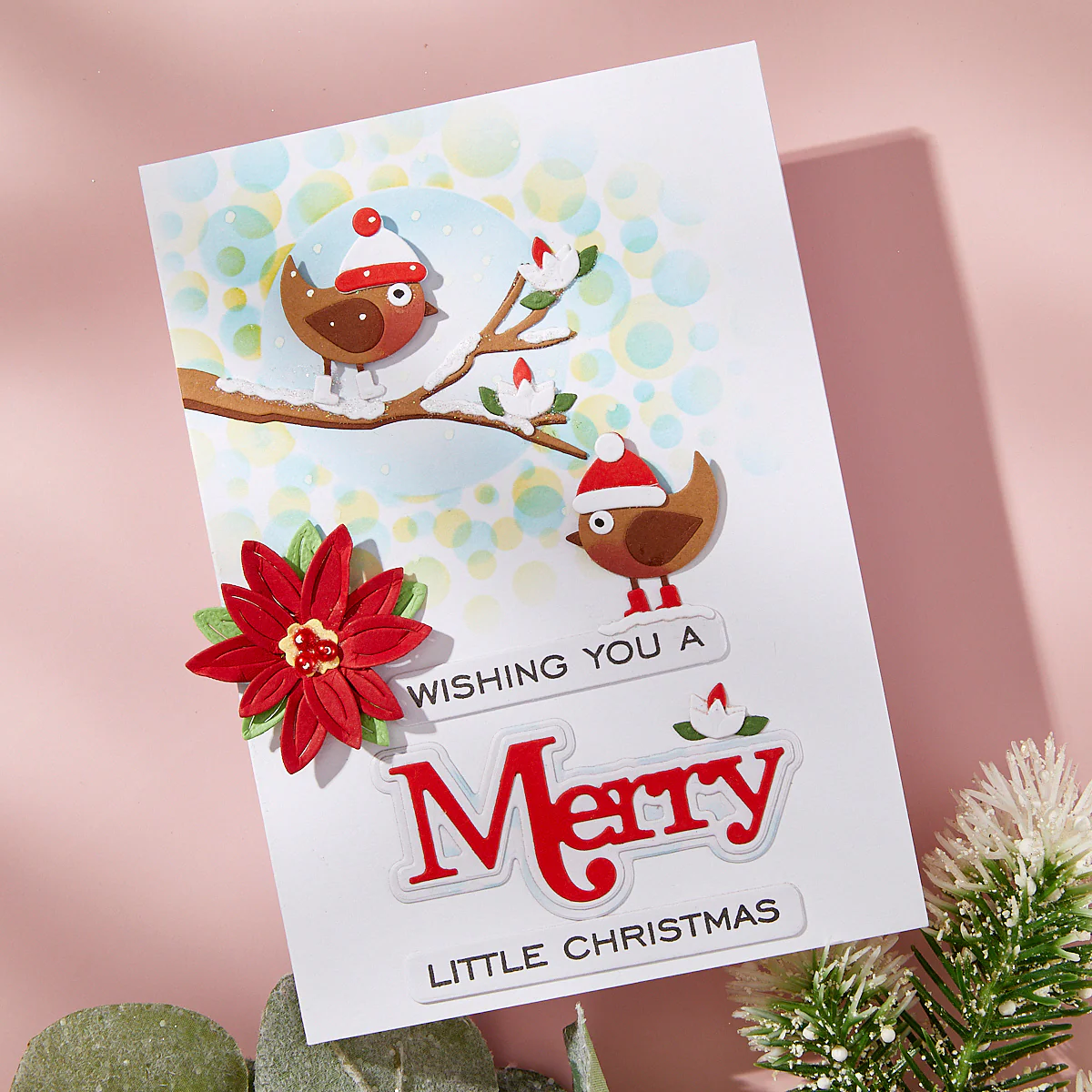 Spellbinders - Merry Sentiments Stamp & Die Bundle by Lisa Horton