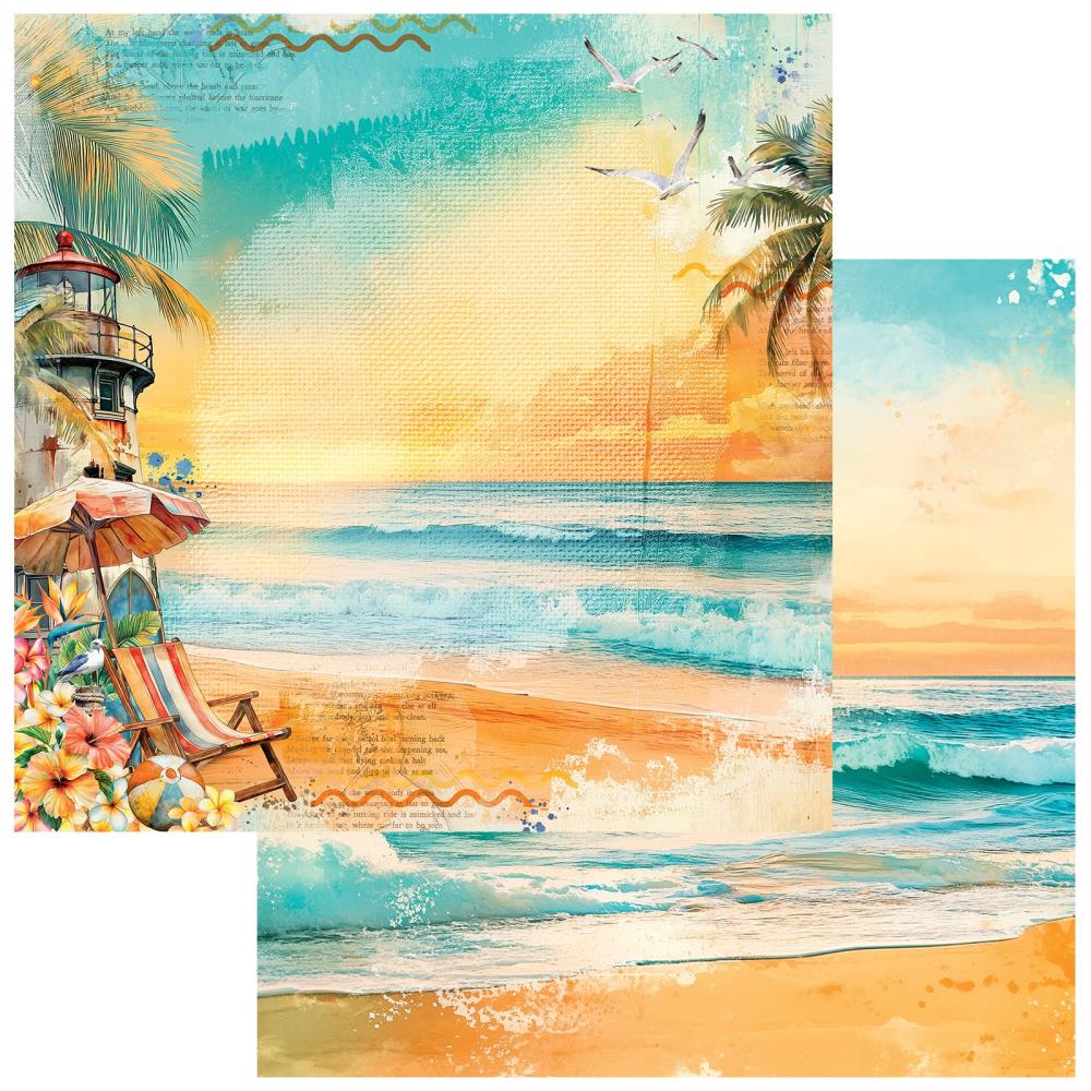 49 and Market - Beach Vibes - Cardstock: Seashells
