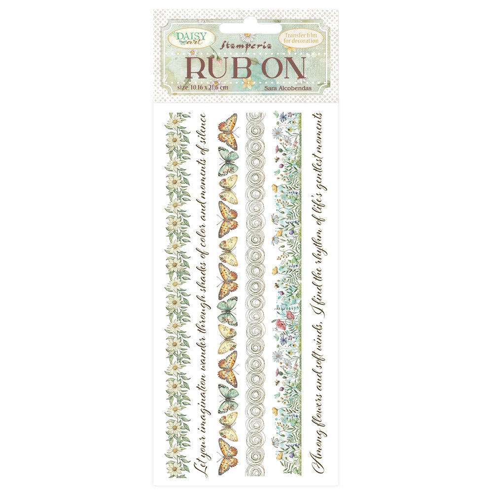 Stamperia - Daisy Art - Rub-on: Stripes