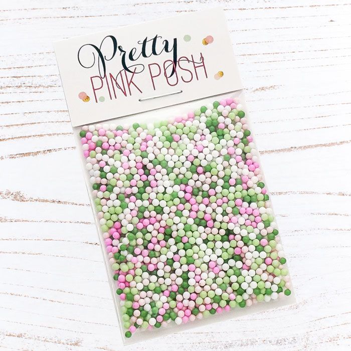 Pretty Pink Posh - Shaker Beads - Mistletoe Kisses