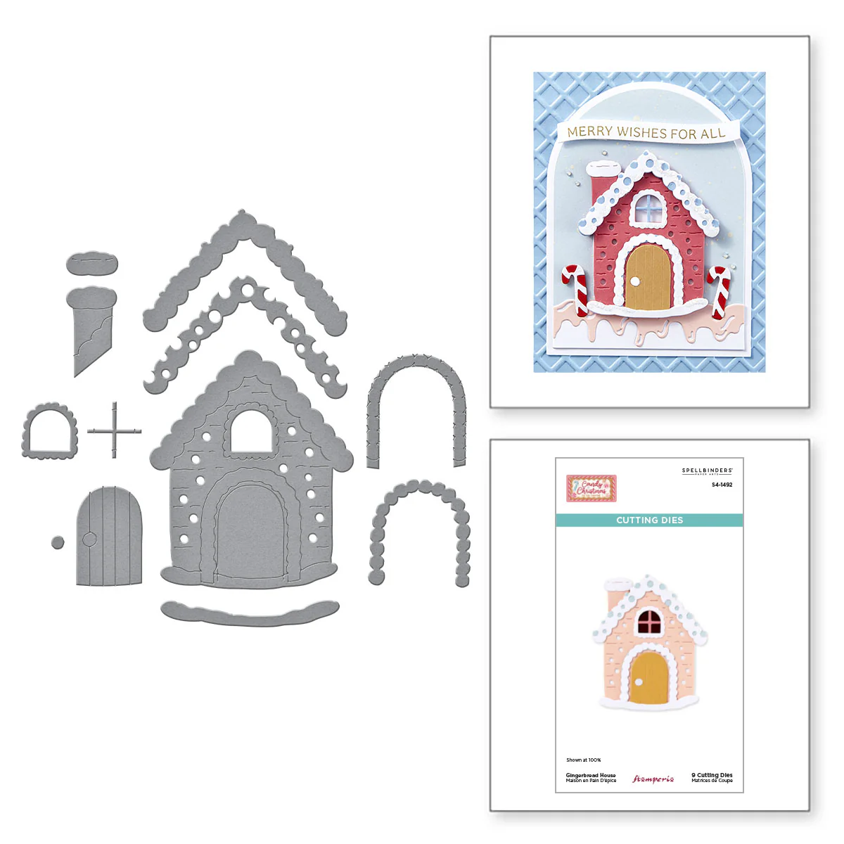 Spellbinders - Gingerbread House Die Set by Stamperia