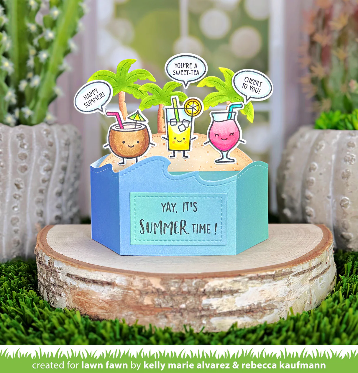 Lawn Fawn - Platform Pop-up Wave Wrap Around Die Set