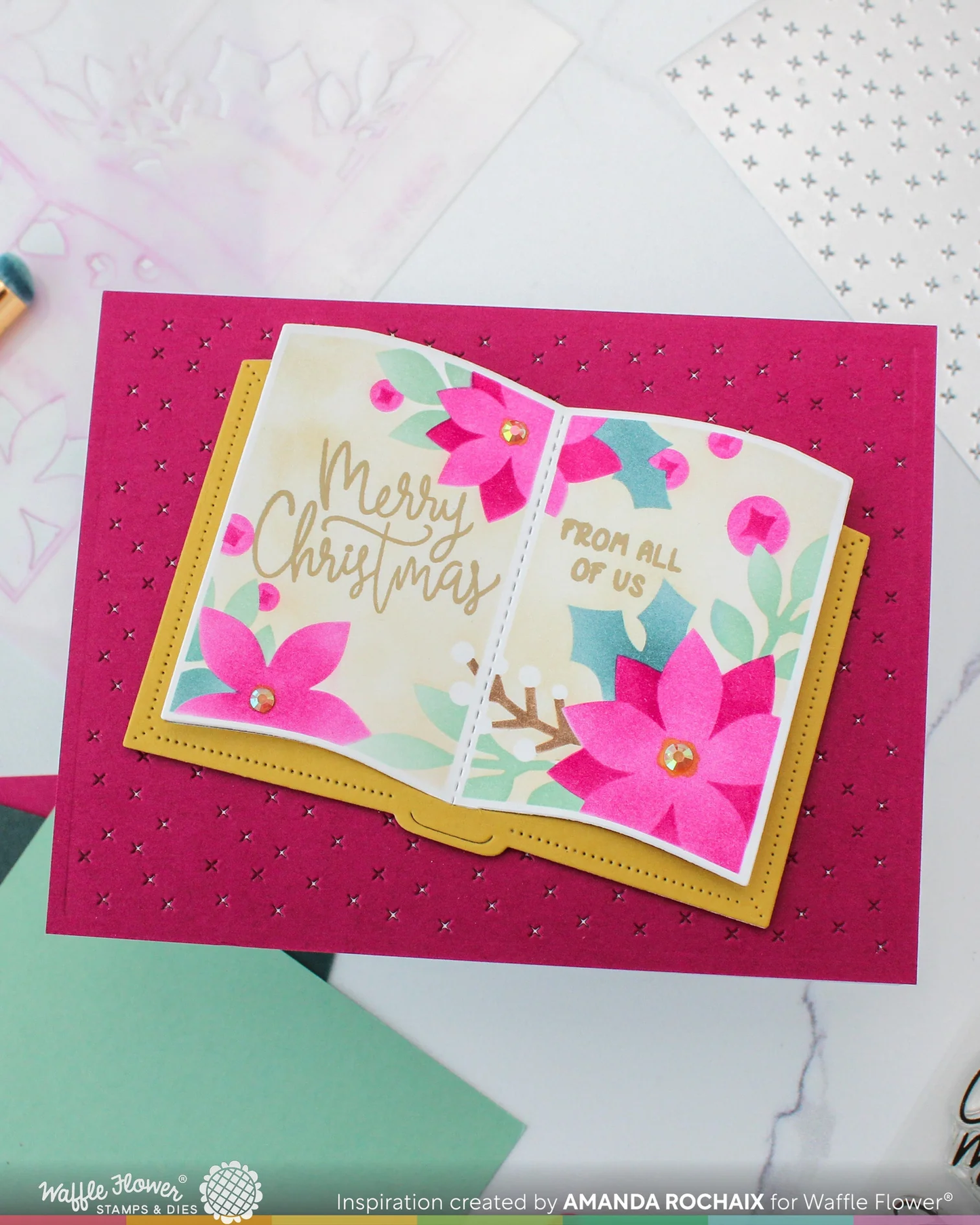 Waffle Flower - Open Book Sayings Stamp Set