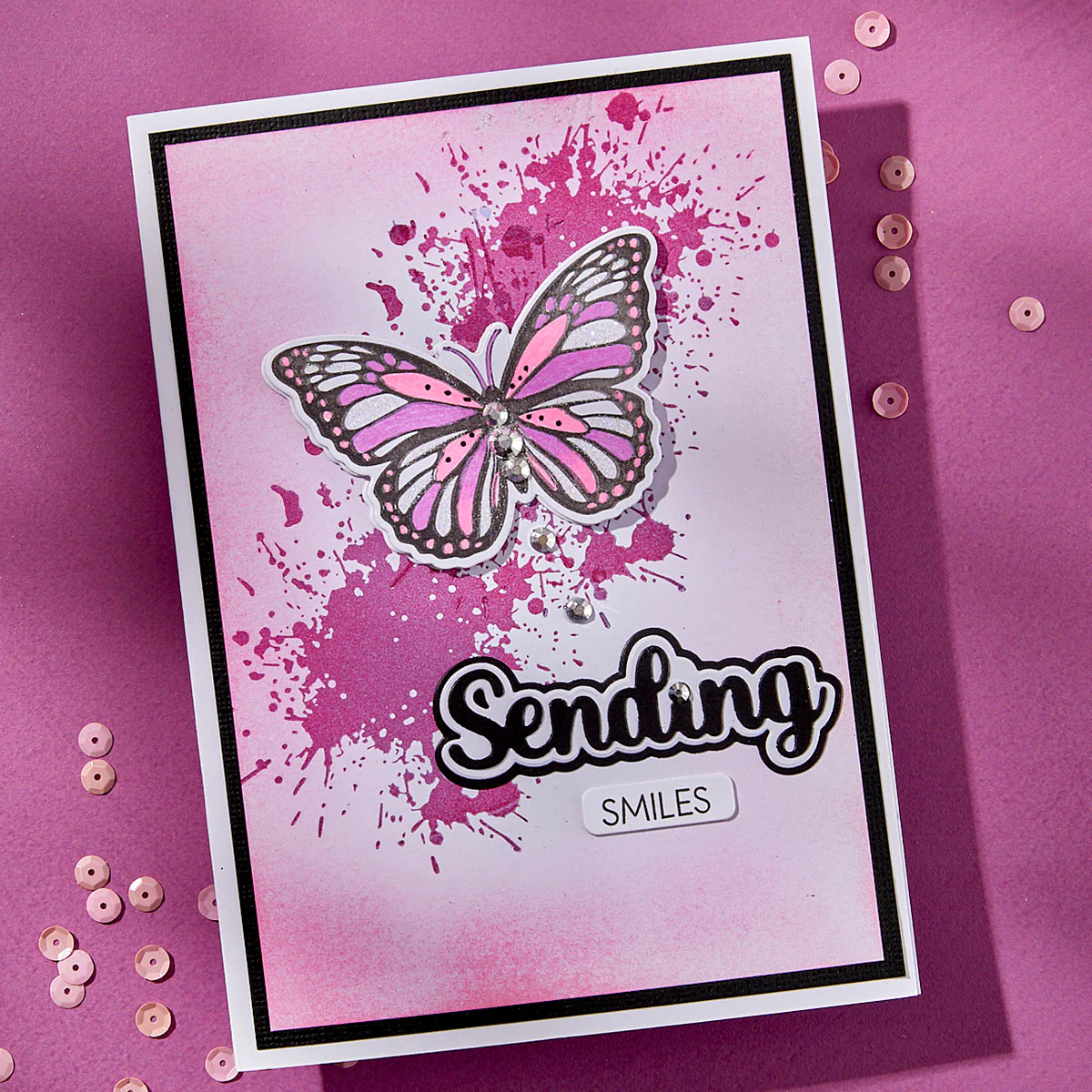 Spellbinders - BetterPress - Splatters Press Plate by Lisa Horton