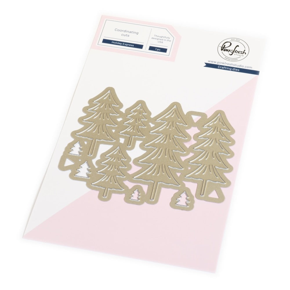 Pinkfresh - Holiday Express Press Plate, Die & Stencil Bundle