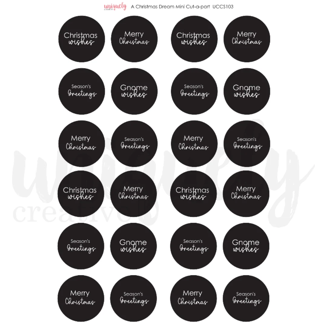 Uniquely Creative - A Christmas Dream Mini Cut-a-Part