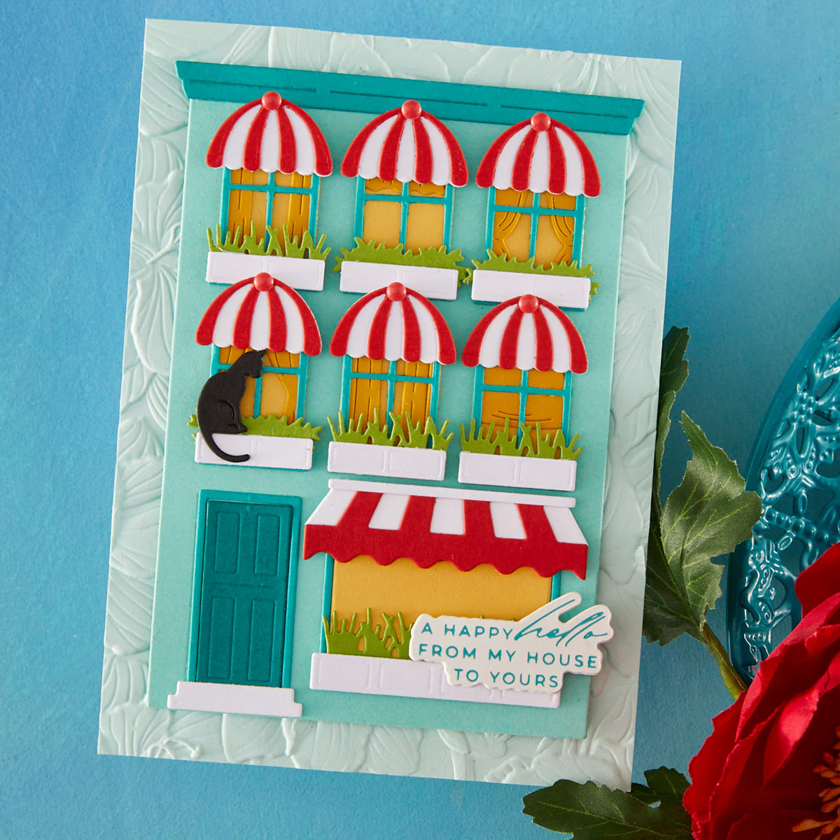 Spellbinders - Welcome Home Sentiments Press + Foil Plate & Die Bundle