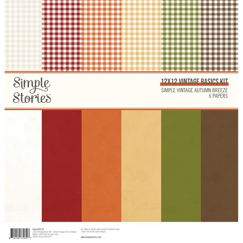 Simple Stories - Simple Vintage Autumn Breeze - Basics Kit