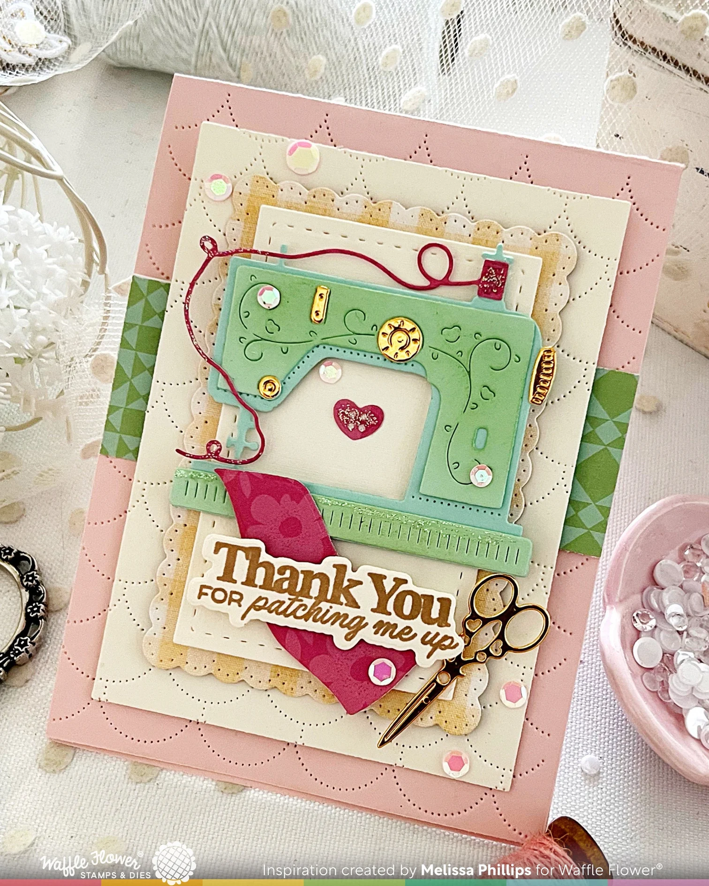 Waffle Flower - Clamshell Texture Die