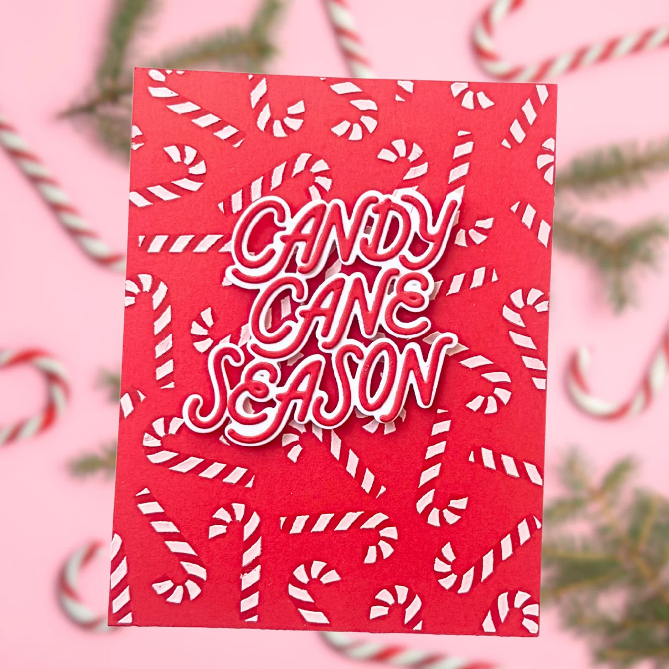 Hero Arts - Candy Cane Toss Up Stencil Set