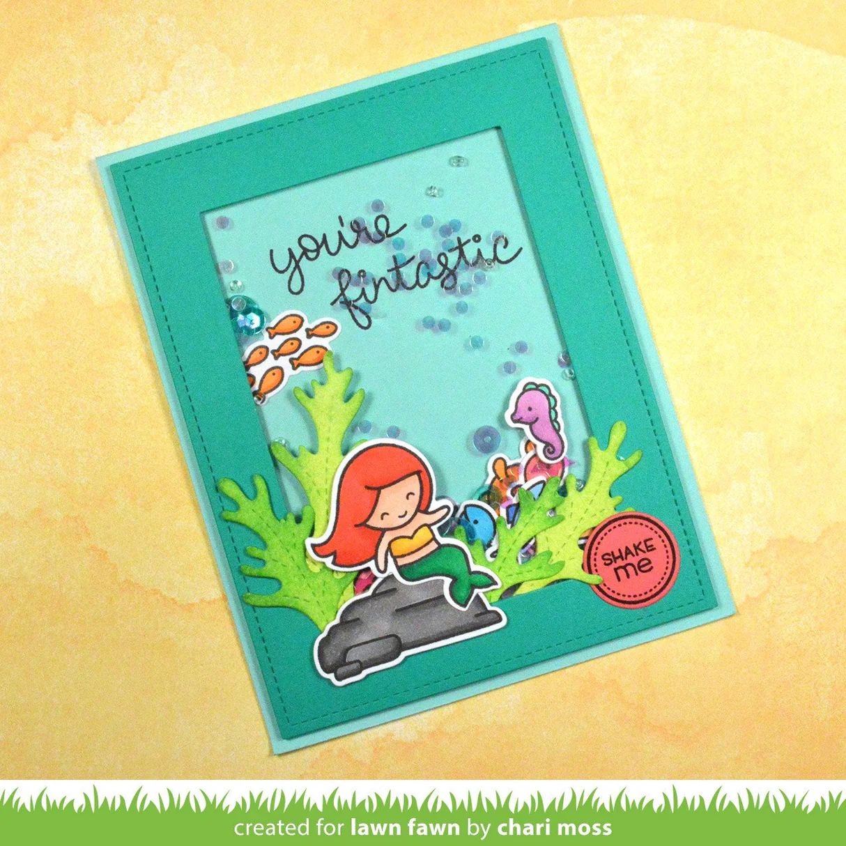Lawn Fawn - Push Here Stamp Set