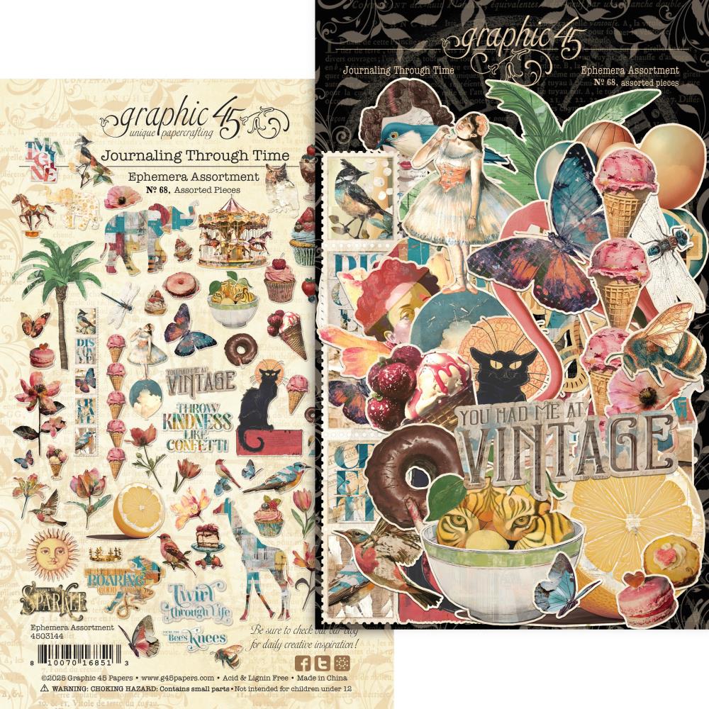 Graphic 45 - Traveling Through Time - Ephemera