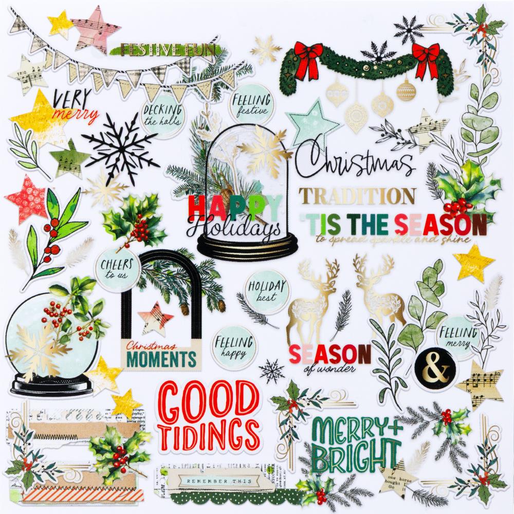 49 and Market - Mistletoe & Memories - Foiled Die Cuts