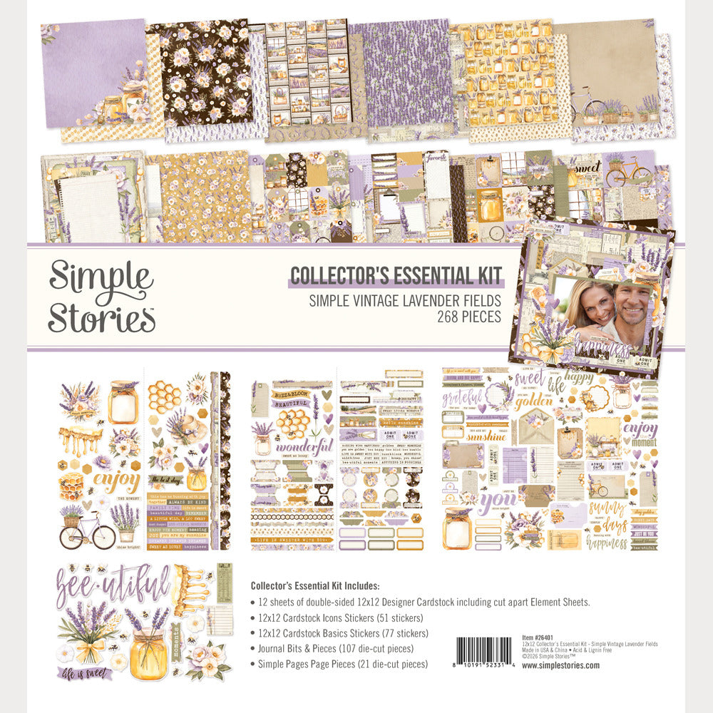 Simple Stories - Simple Vintage Lavender Fields - Essentials Kit