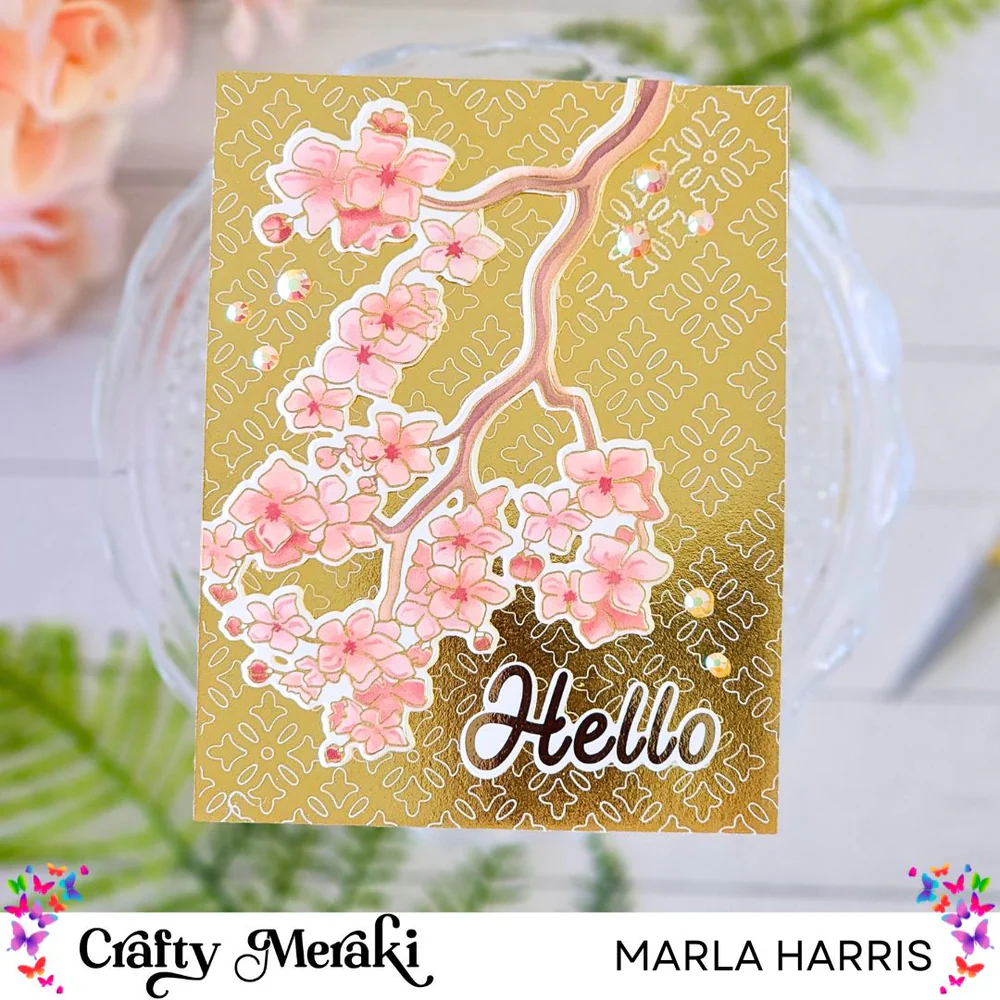 Crafty Meraki - Sakura Blossom Press-Tacular Plate