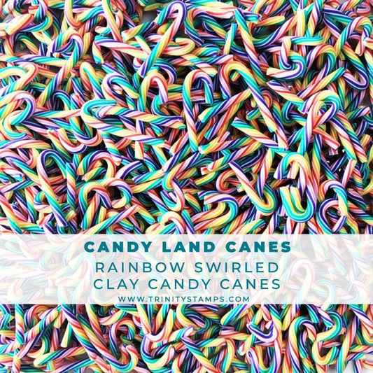 Trinity - Rainbow Twist Candy Canes Embellishments
