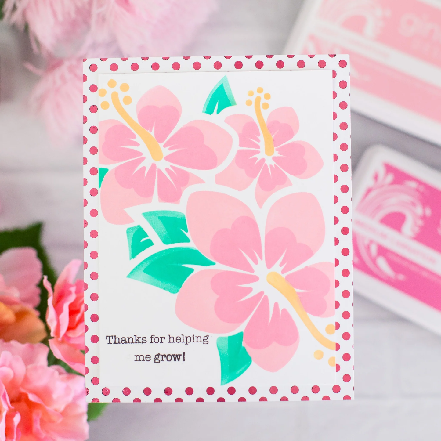 Gina K. - Happy Hibiscus Stencil Set