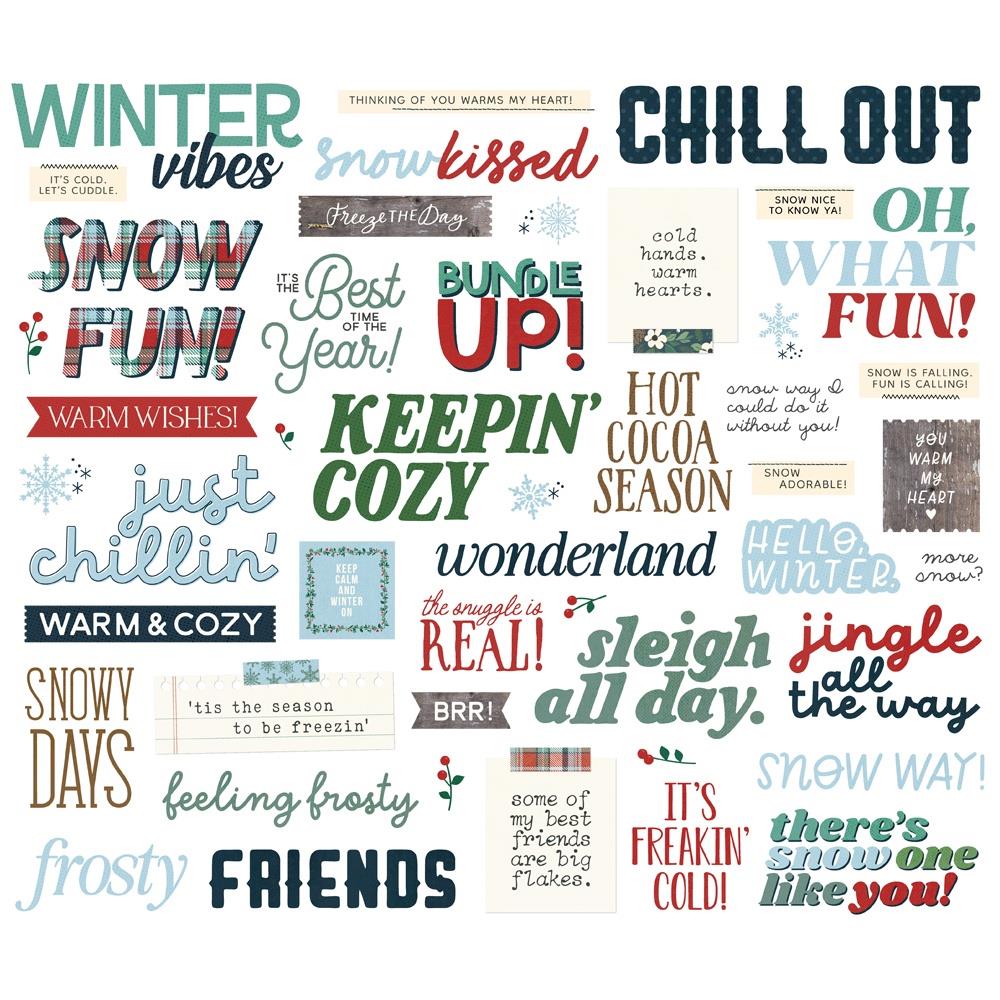 Simple Stories - Simple Vintage Flannel Season - Sentiment Bits