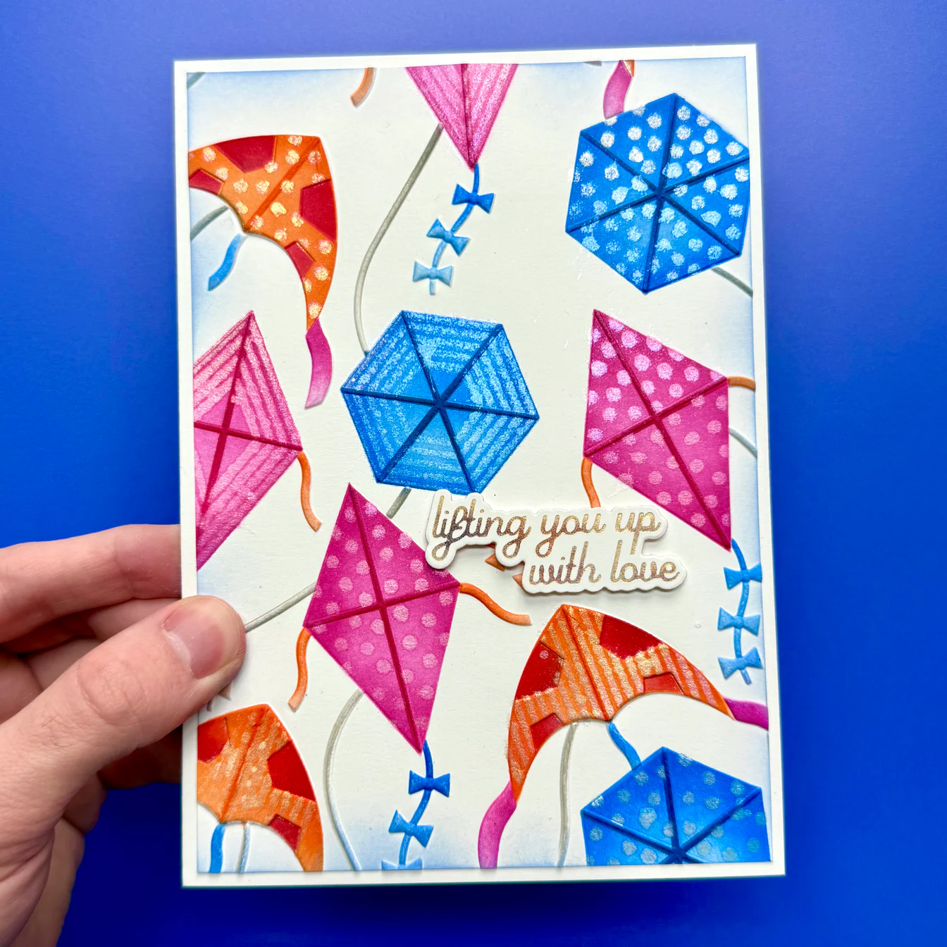Spellbinders - 3D Embossing Folder - Flying Kites by Simon Hurley