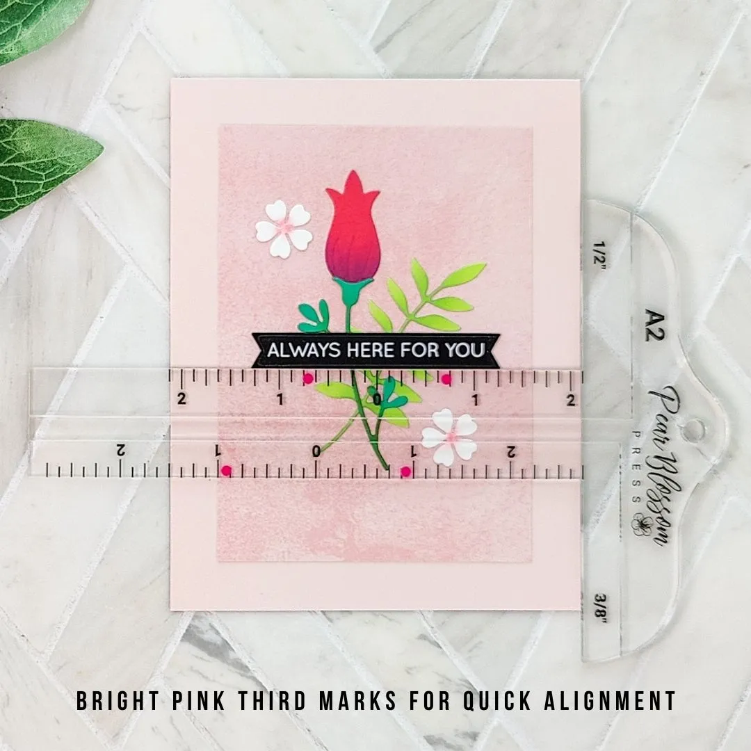 Pear Blossom Press - Cardmaker's T-Square A2 Ruler