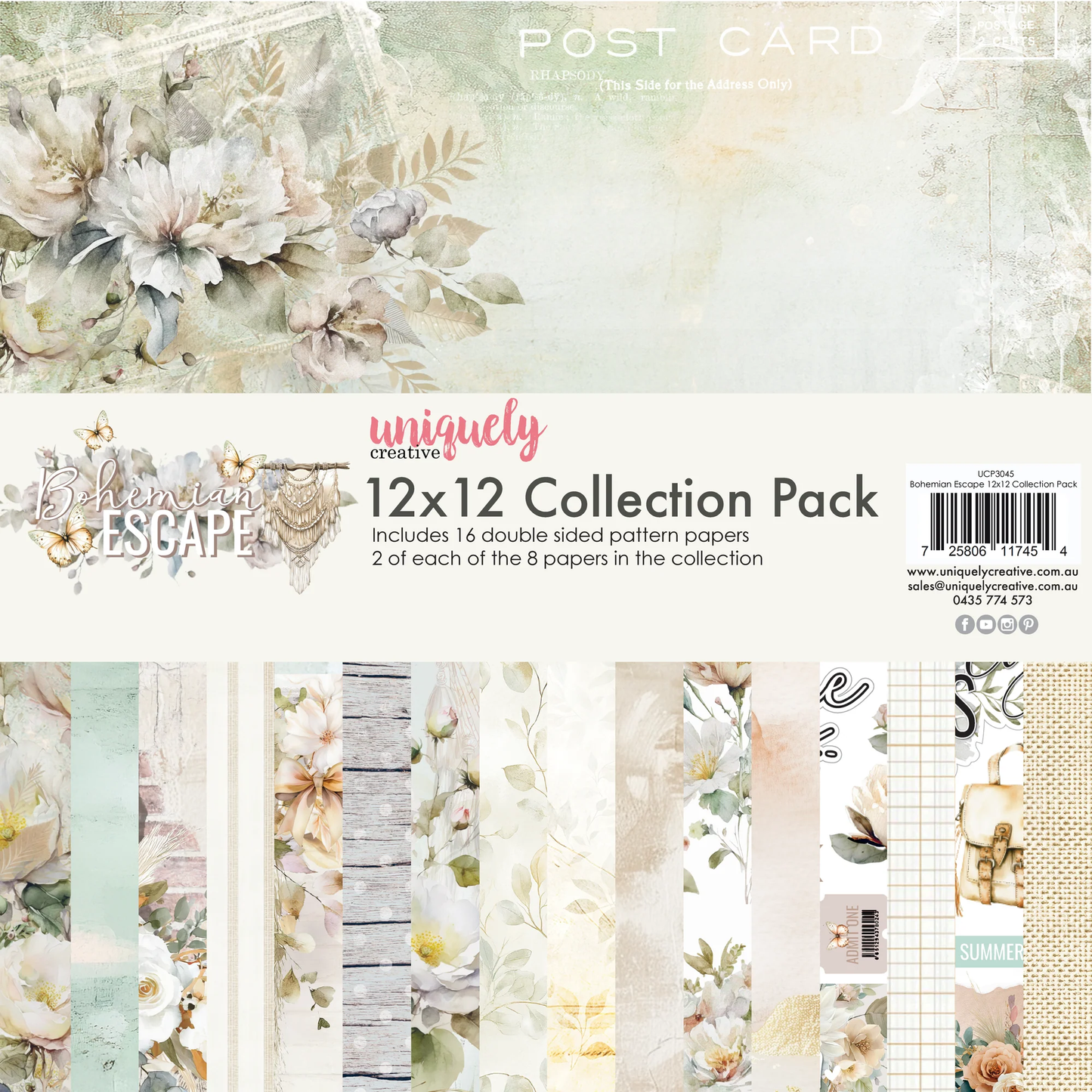 Uniquely Creative - Bohemian Escape - 12x12 Collection Pack