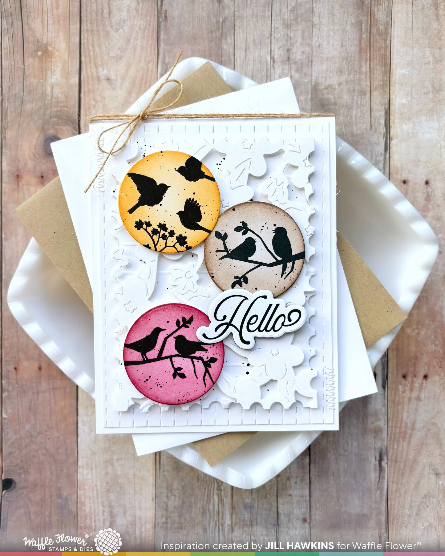 Waffle Flower - Postage Collage - Wild Birds Stamp Set
