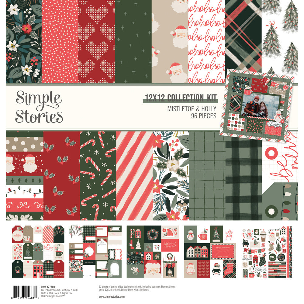 Simple Stories - Mistletoe & Holly - Collection Kit