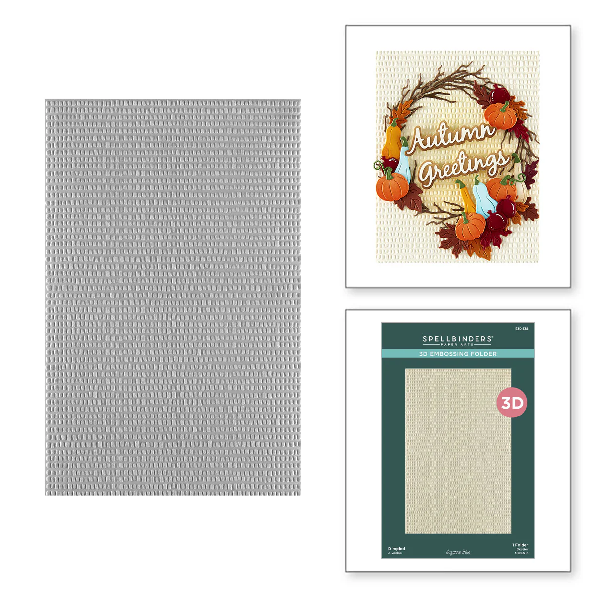 Spellbinders - 3D Embossing Folder - Dimpled
