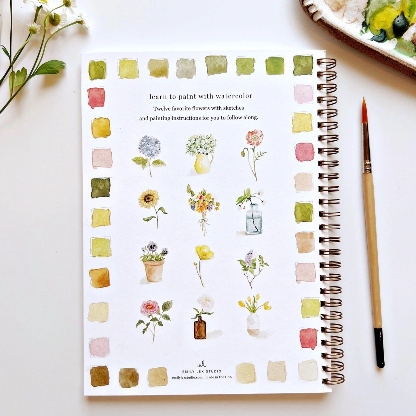 Emily Lex Studio - Watercolor Workbook - Flowers