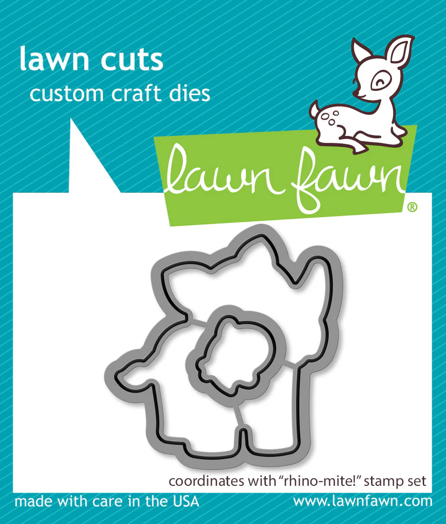 Lawn Fawn - Rhino-mite! Stamp, Die & Stencil Bundle