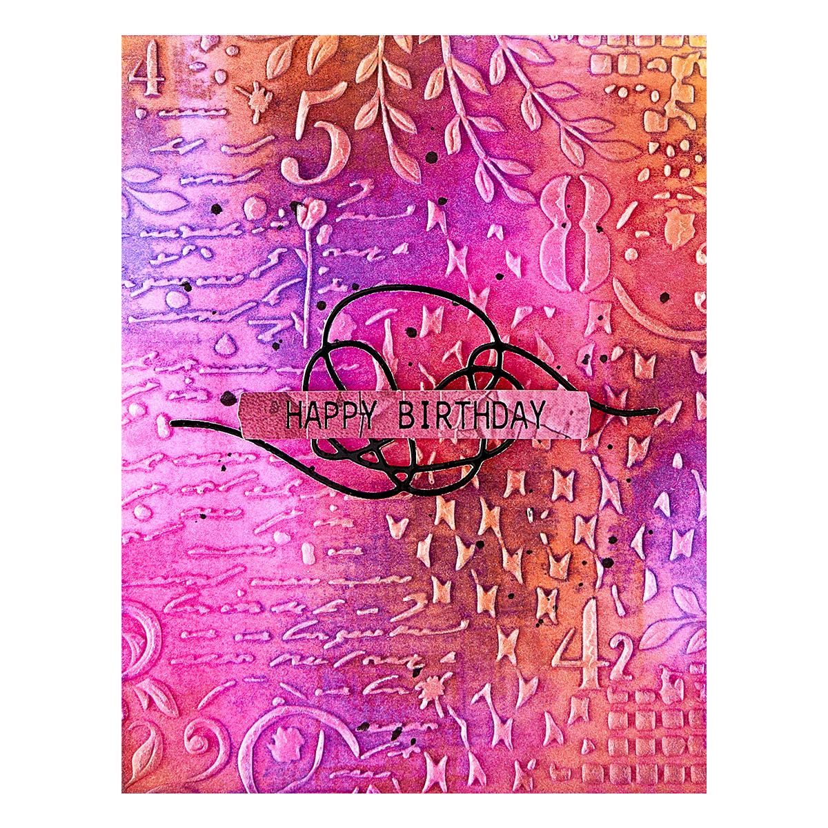 Spellbinders - 3D Embossing Folder - Distress Mix