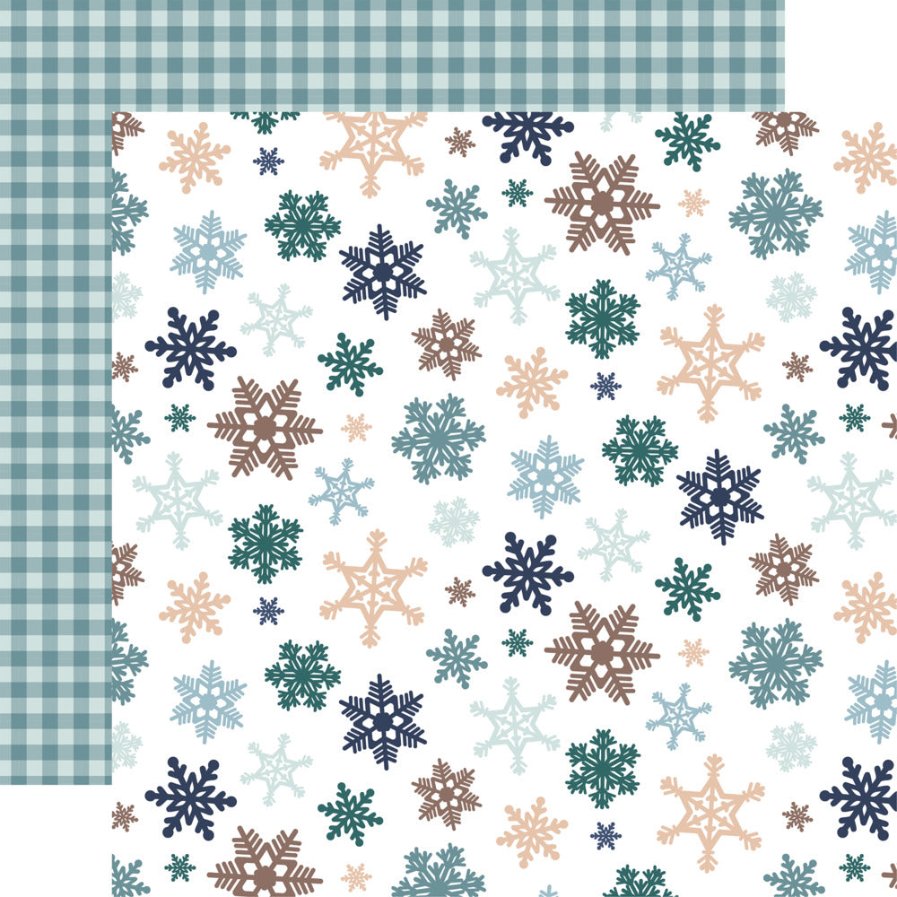 Echo Park - Snow Day - Cardstock: Snowflakes Falling