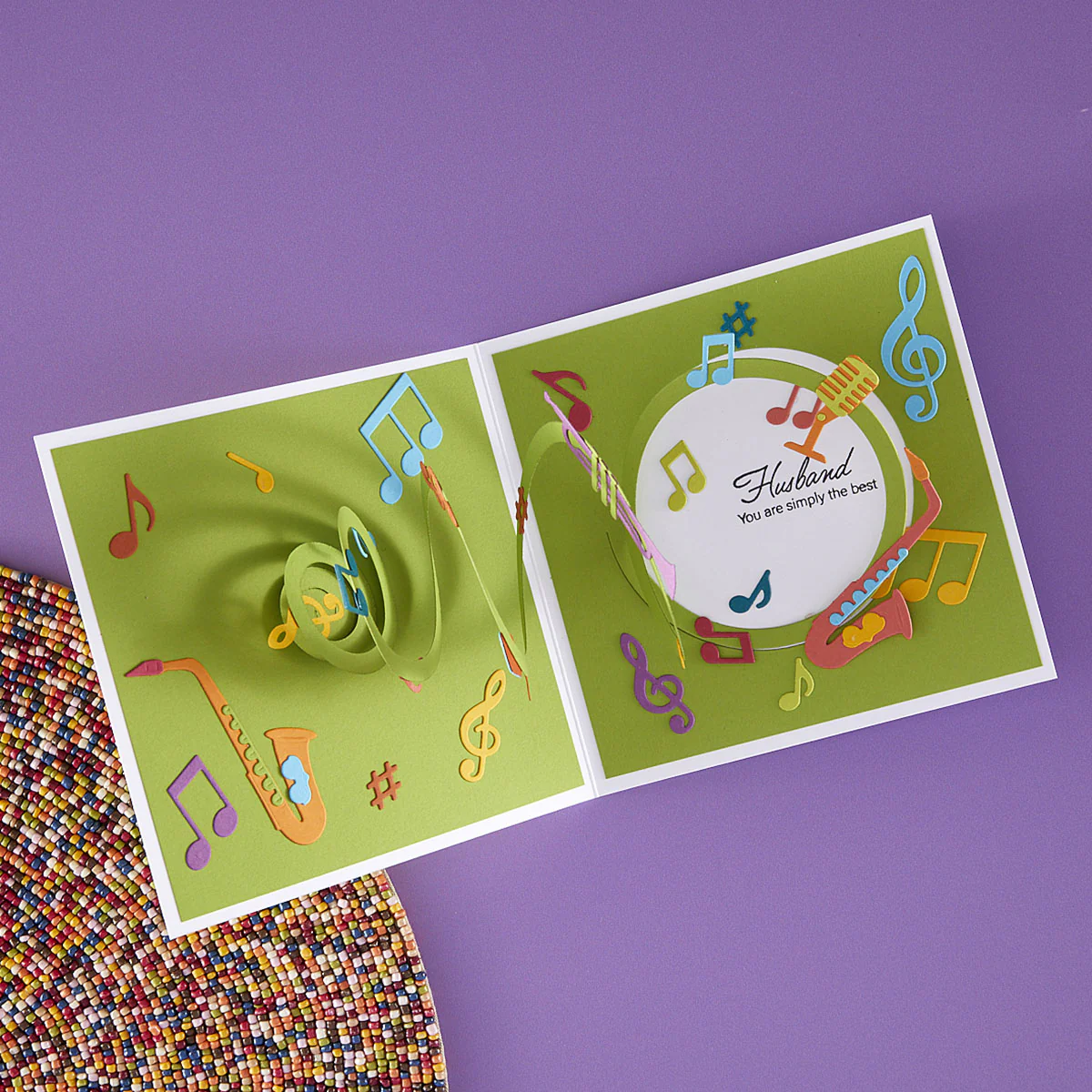 Spellbinders - Musical Notes & Stave Pop-Up Die Set