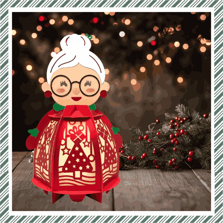 CrafTreat - DIY Paper Lantern - Mrs. Santa