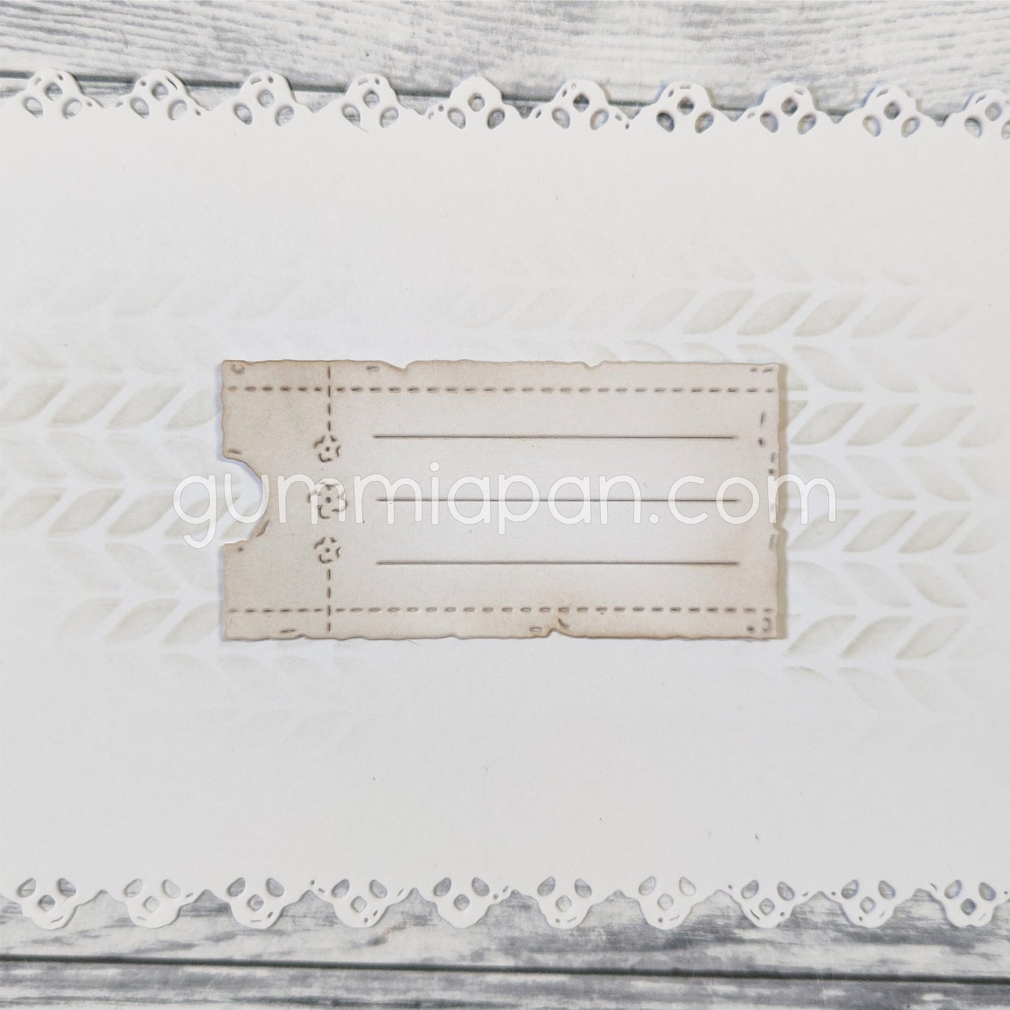 Gummiapan - Ticket with Flowers Die