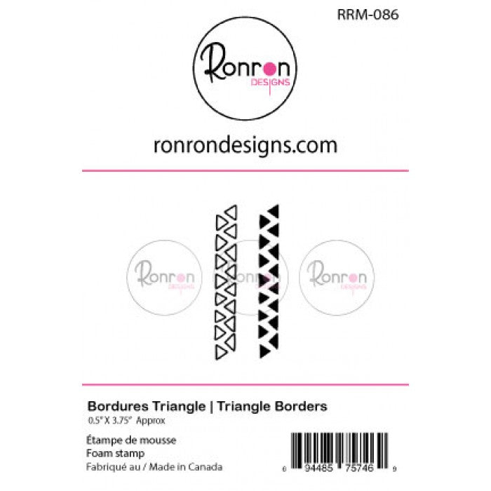 RonRon Designs - Foam Stamp - Triangle Borders