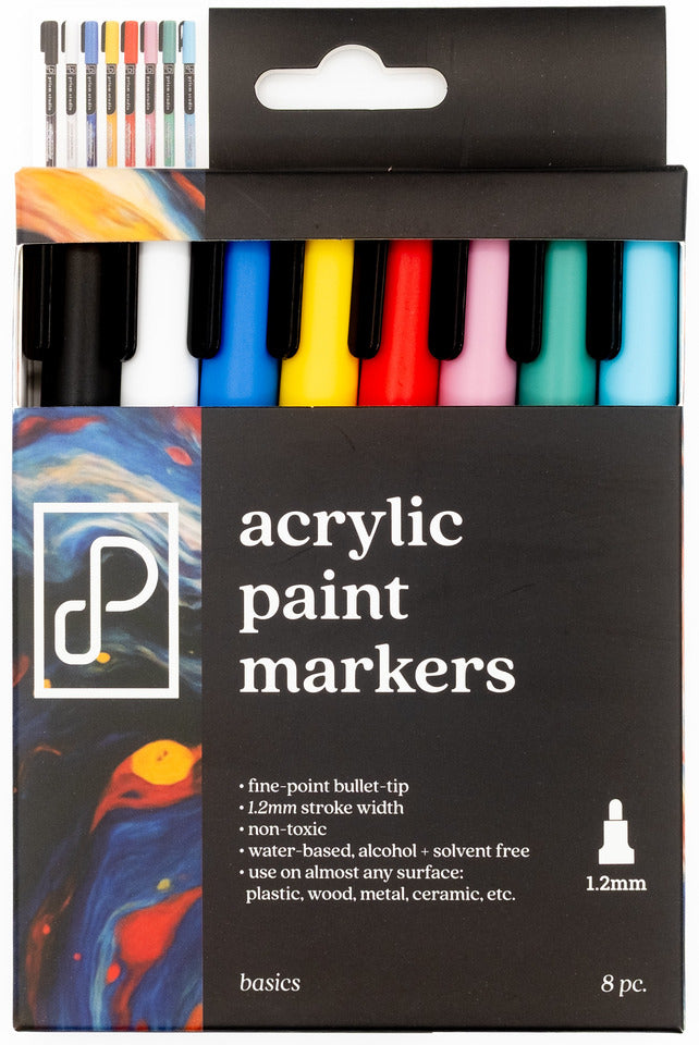 Prism Studio - Basics Acrylic Paint Markers - Fine Point