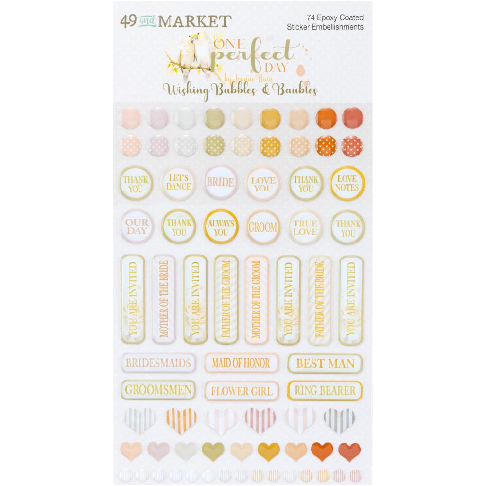 49 and Market - One Perfect Day - Epoxy Stickers