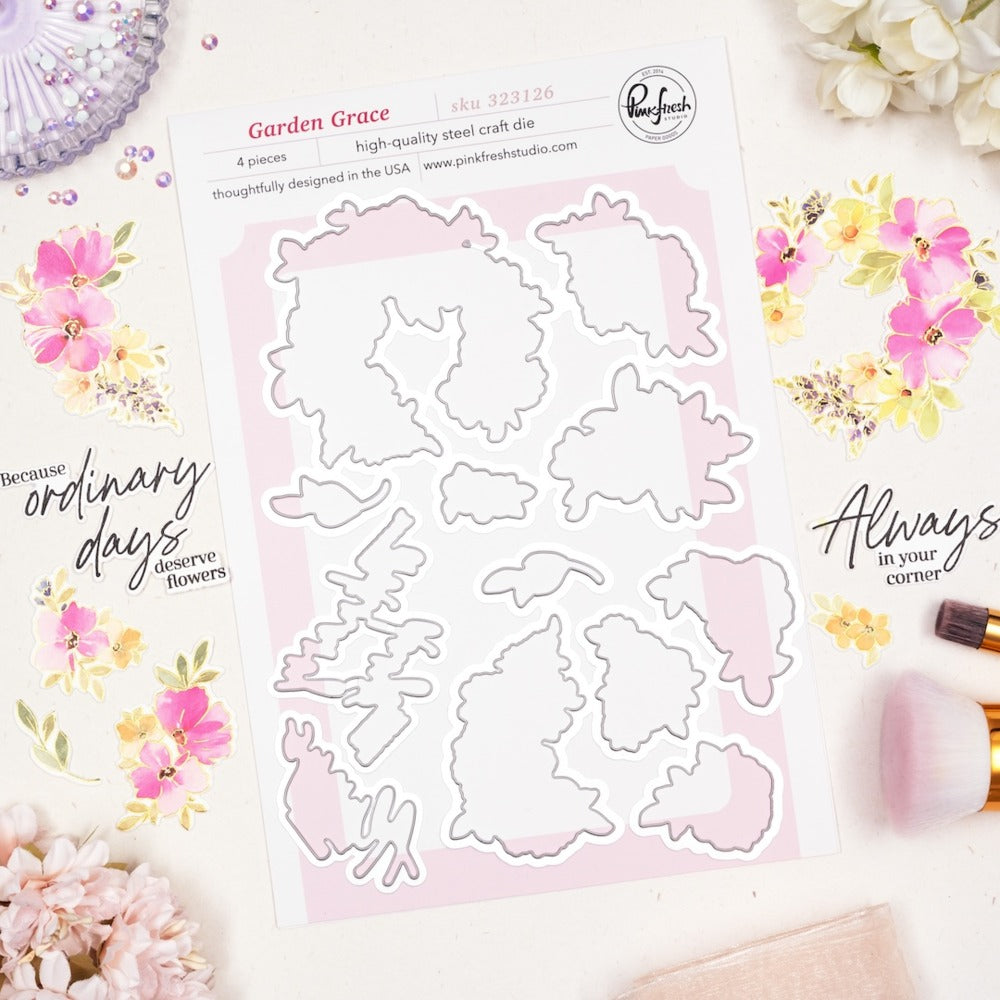 Pinkfresh - Garden Grace - Stamp & Die Bundle