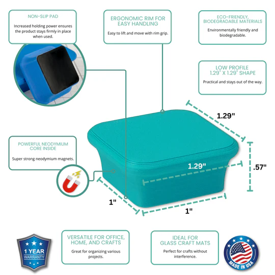 Glassboard Studio - MiniBar Magnet - Seaside Teal