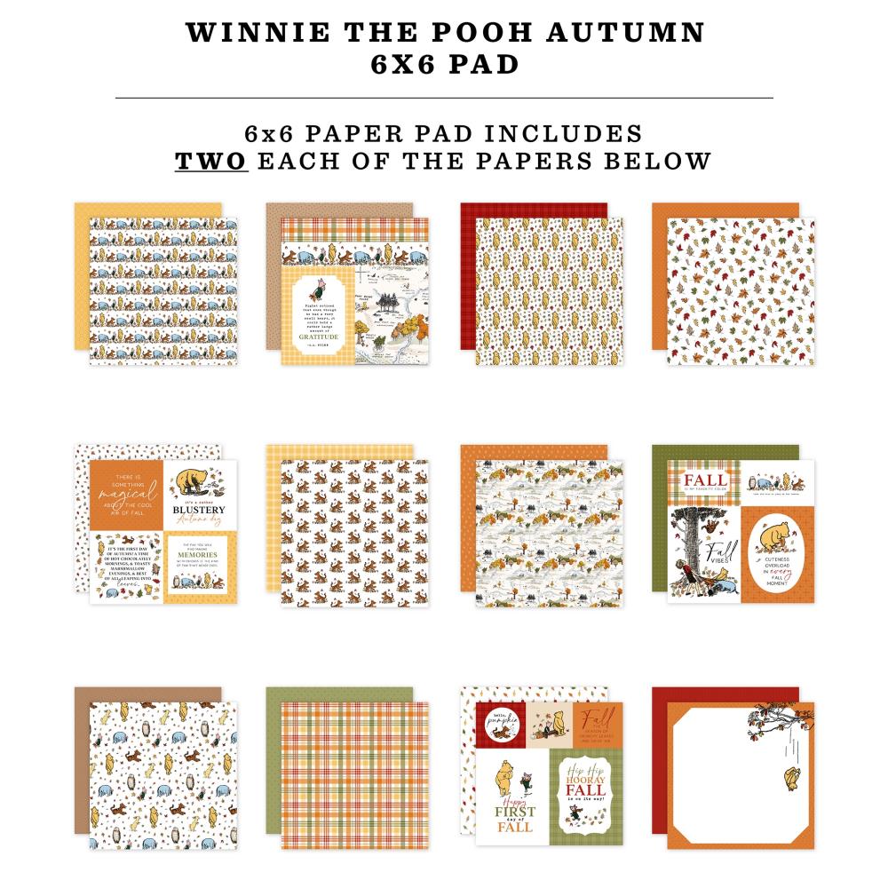 Echo Park - Winnie the Pooh Autumn - 6x6 Paper Pad