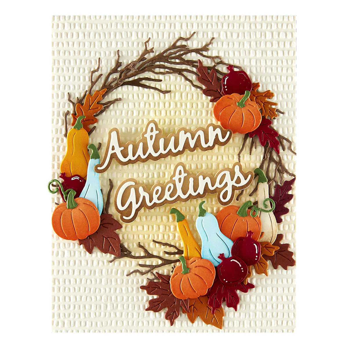 Spellbinders - Autumn Greetings Wreath Die Set