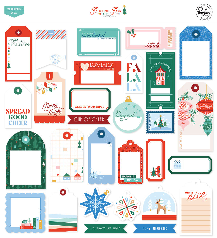 Pinkfresh - Festive Fun - Tag Ephemera